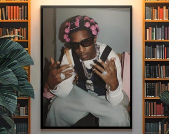 ASAP Rocky Poster | Hip Hop Aesthetic Wall Art | Rap Music Print | Bold Urban Street Style Room Decor Gift For Hip Hop Lover