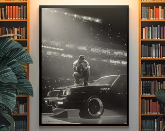 Minimalistic Kendrick Lamar Poster | GNX Album Art | Hip Hop Wall Decor | Bold Conscious Music Aesthetic Print | Room Decor Art