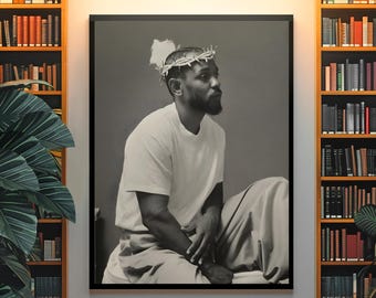 Kendrick Lamar Poster | Pimp eines Schmetterlings-Album-Art | Hip Hop Wanddekor | Mutiger bewusster Musikästhetischer Druck