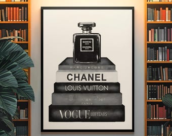 Vintage VOGUE Fashion Wall Art | Unframed Black & White Illustration | Aesthetic Decor Poster | Minimalistic Modern Home Decor