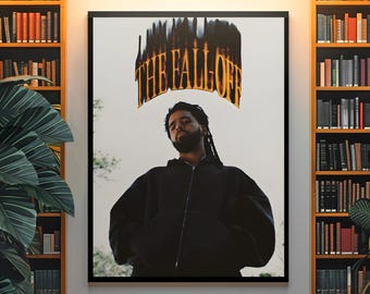 J. Cole The Fall Off Poster | Conscious Hip Hop Aesthetic Wall Art | Dreamville Music Print | Bold Rap Room Decor Gift For Fans