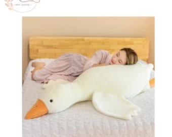 50cm Funny Goose Plush Toy, Soft Stuffed Duck Sleeping Pillow, Cute Sofa Cushion, Birthday Gift for Kids & Girlfriend