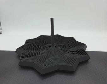 Geometric Star Incense Holder | 3D Printed Ash Catcher | Modern Zen Meditation Decor