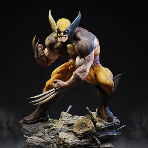 Wolverine-figur Marvel handmålad hartsstaty, fantillverkad specialanpassad samlarfigur i skala 1/6, specialanpassad hartsfigurstaty