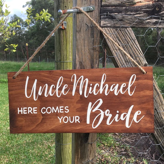 Rustic Ring Bearer Sign Wedding Ring Page Boy Flower Girl Etsy