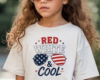 Red White Kids Patriotic Shirt | 4th of July Americana Tee