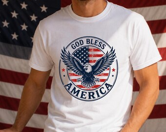 4th of July shirt American pride God Bless America eagle tee patriotic USA shirt independence day 250th anniversary family