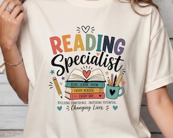 Reading Specialist Shirt, Literacy Coach Tee, Structured Literacy, Dyslexia Awareness, MTSS Teacher Gift