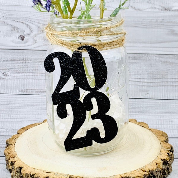 2024 Mason Jar Tags/ Graduation Tags/ Graduation Table Decor/ Party Centerpieces/ Graduate/ Senior Class/ 1 Piece