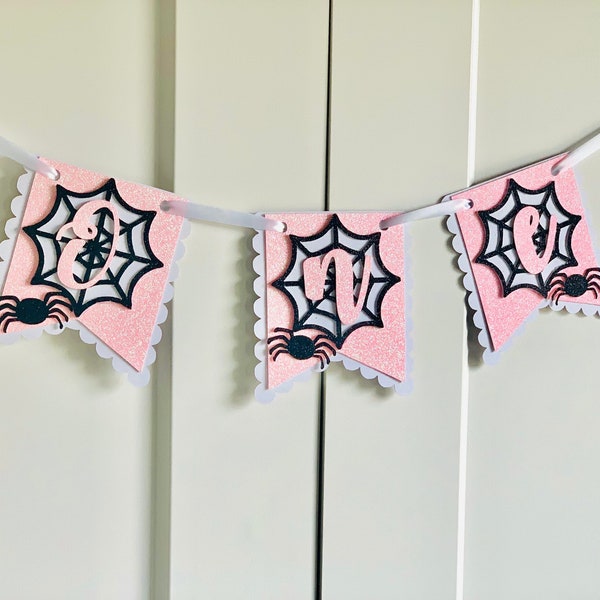 Halloween One Banner, Halloween Girl First Birthday, Cute Spooky One, Cute Spider, Halloween Party Decor, 1st Booday
