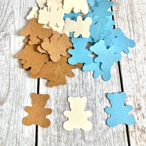 100 Teddy Bear Confetti, Teddy Bear Bay Shower Decorations, Little Bear, Boy Teddy Bear Decor