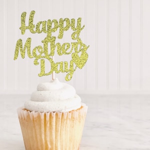 Happy Mother’s Day Cupcake Toppers/ Best Mom Ever Party Decor/ Mother’s Day Celebration/ You're The Best/ #1 Mom/12 Ct