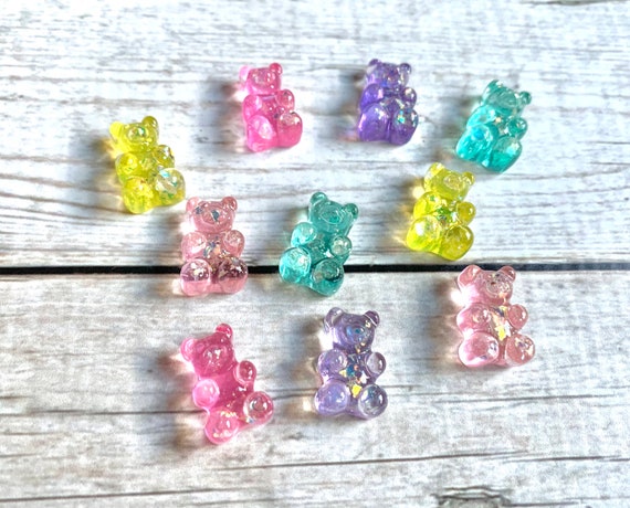 Gummy Bear Beads for Charms, Gummy Bear Charms, Candy Beads, Resin