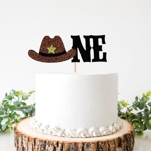Cowboy Cake Topper/Cowgirl Party/Cowboy 1° compleanno/Cowboy One Topper/Cappello da cowboy/Il mio primo Rodeo/Rodeo/Smash Cake/1 Topper