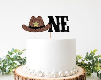 Cowboy Cake Topper/ Cowgirl Party/ Cowboy 1st Birthday/ Cowboy One Topper/ Cowboy Hat/ My First Rodeo/ Rodeo/ Smash Cake/ 1 Topper