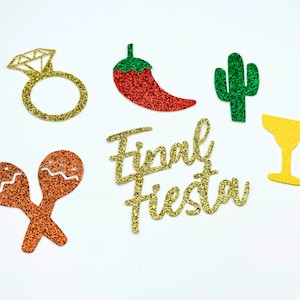 Final Fiesta Bachelorette Party Decorations/ Fiesta Table Confetti/ Cinco De Mayo Bridal Shower Decor/ Taco Bout Love/ Cactus Engagement
