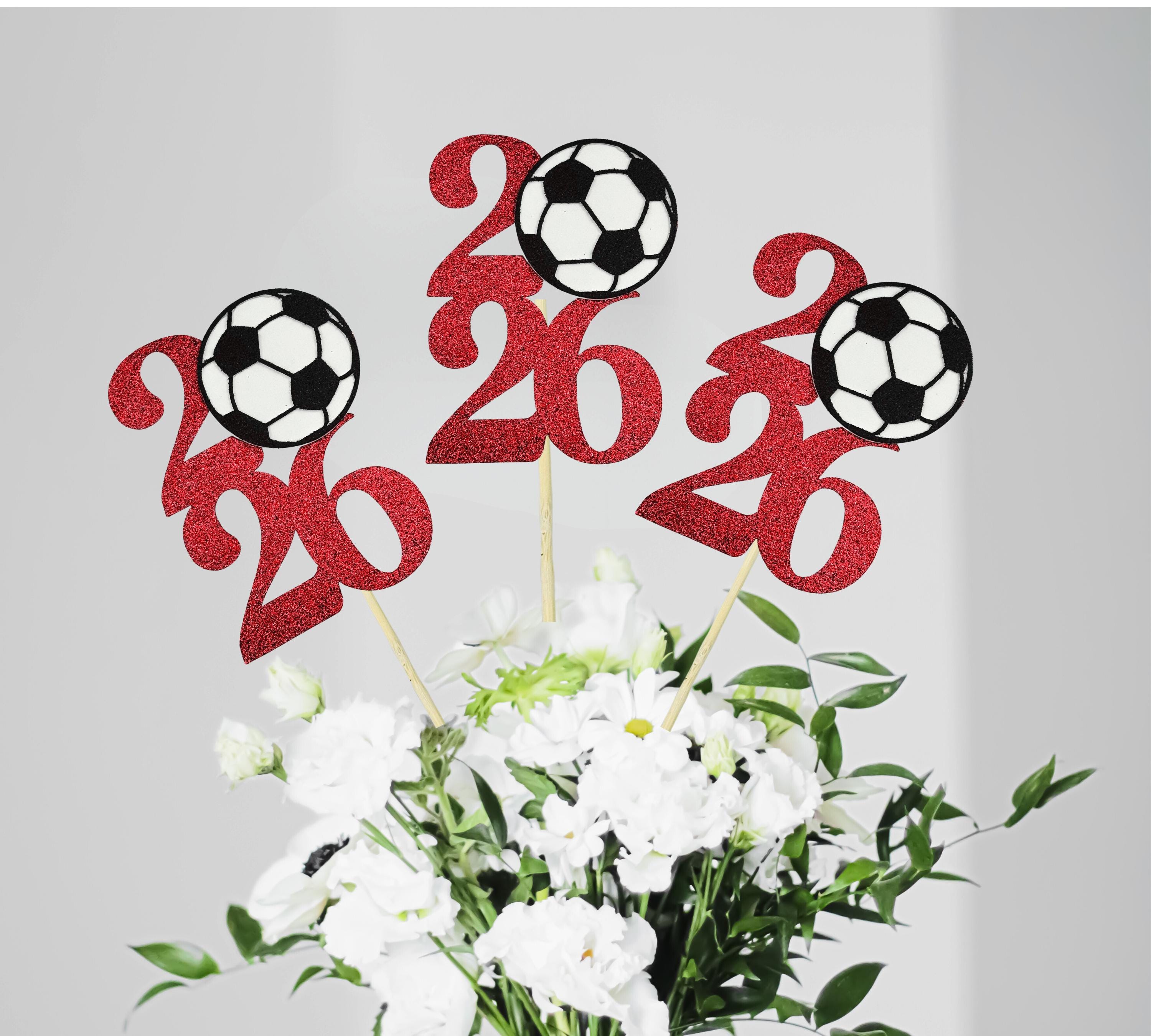 12 bastoncini centrotavola Happy 15th Birthday double face glitterati numero 15 centrotavola fiori da tavolo bastone applausi a 15 decorazioni floreali per 15° compleanno anniversario forniture per