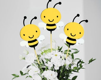 Bumblebee Party Decorations/ What Will Baby Bee Baby Shower Table Decor/ Mommy To Be Centerpieces/ Happy Beeday Birthday Party