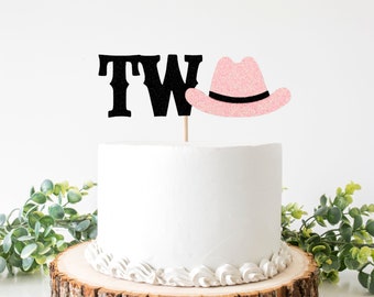 Cowgirl Cake Topper/ Cowgirl Party/ Cowboy 2nd Birthday/ Cowboy Two Topper/ Cowboy Hat/ My First Rodeo/ Rodeo/ Smash Cake/ 1 Topper