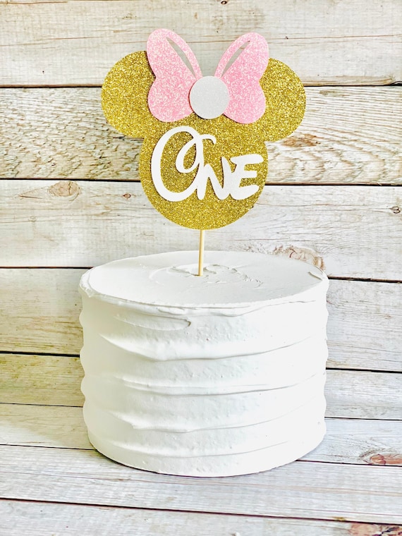 Minnie Cake Topper/ Minnie Mouse 1st Birthday Cake Topper/ Etsy