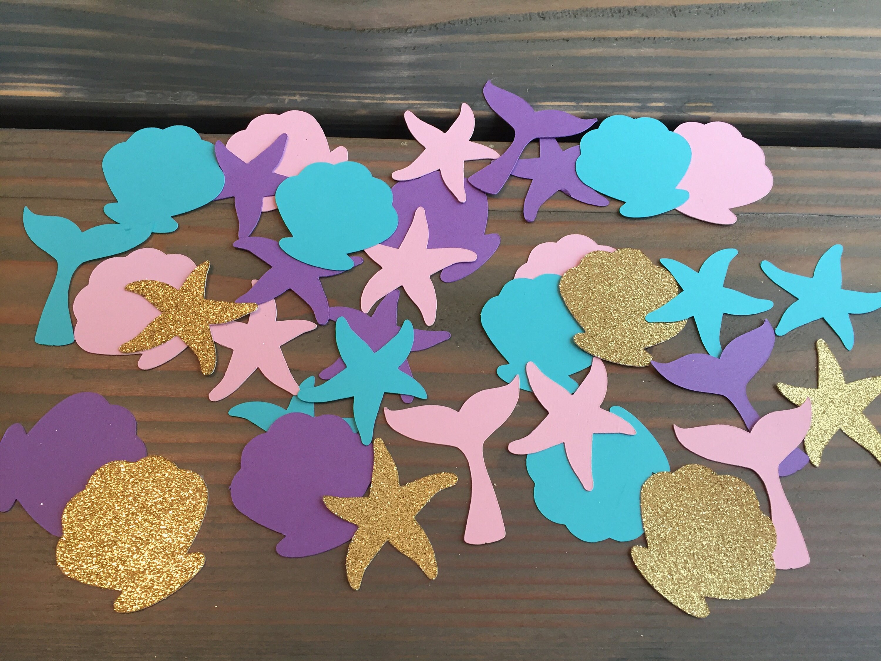 100 mermaid confetti under the sea party mermaid birthday party baby shower girls party little mermaid