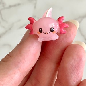 Axolotl hars cabochon/miniatuur Axolotl charme/zee dier cabochon/slijm charme
