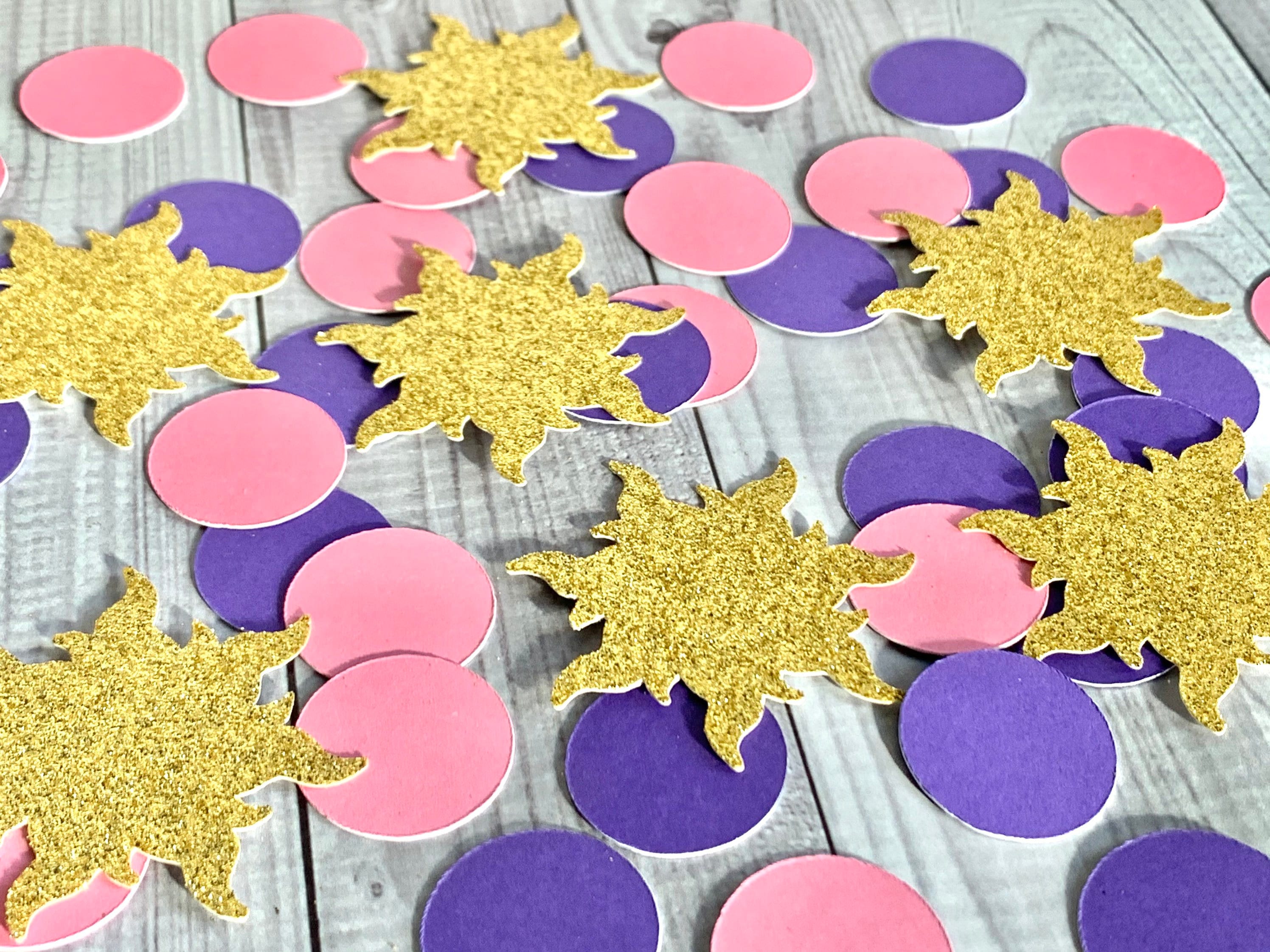 100 Sun Confetti Princess Confetti Princess Birthday Party Sun and Circle Confetti