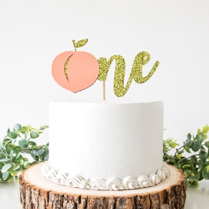Peach Cake Topper/ One Sweet Peach/ Sweet As A Peach/ Smash Cake/ Peach Party Decor/ Georgia Peach/ Peach Bridal Shower/ 1 Topper
