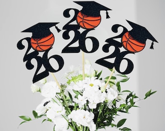 2026 Basketball Centerpieces/ Basketball Team Party Decorations/ College Graduation/ High School Basketball Team Celebration/ Class of 2026