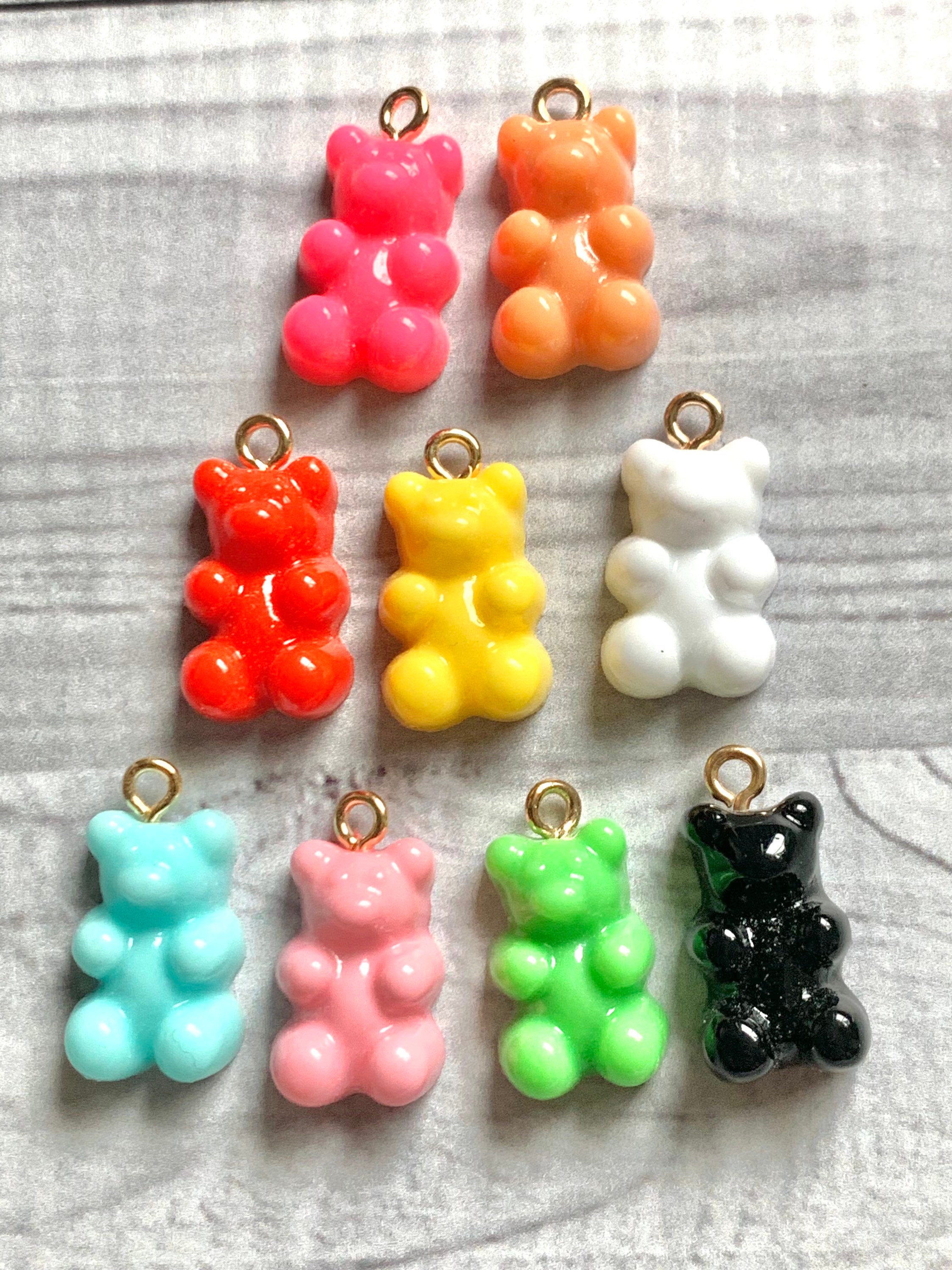 New❗️3D Gummy Bears Resin Croc Charms- Set Of 10 Jibbitz-USA  SELLER-Handmade 