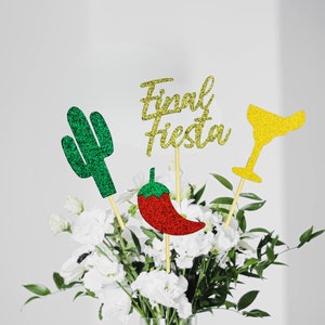 Final Fiesta Party Decor/ Cinco De Mayo Bachelorette Centerpieces/ Fiesta Engagement Party Supplies/ Cactus Bridal Shower/ Taco Bout Love