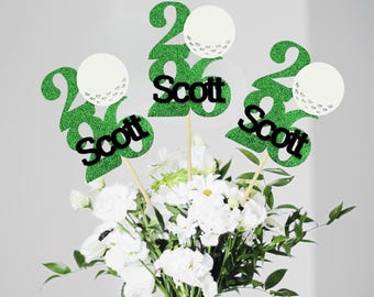 2026 Golf Centerpieces/ Golf Team Party Decorations/ College Graduation/ High School Golf Team Celebration/ Class of 2026 Party Floral Picks
