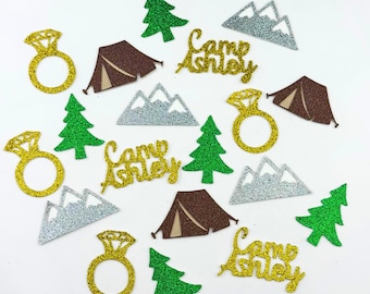 Camp Bach Confetti/ Bachelorette Camp Theme Party Decorations/ Last Trail Before The Vail Engagement/ Weekend In The Woods Bridal Shower