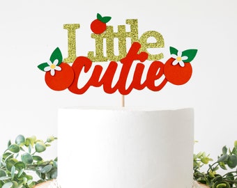 One Little Cutie Cake Topper/ Sweet Little Clementine Birthday Party Decorations/ Cutie Birthday Smash Cake Decor/ Citris First Birthday