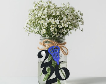 2026 Lacrosse Mason Jar Tag/ Lacrosse Team Party Decorations/ College Graduation/ High School Lacrosse Team Celebration/ Class of 2026 Party
