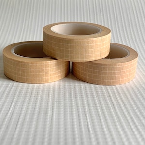 Peach Grid Washi Tape, Peach Washi Tape, 1 Stuk, Grid Washi Tape, Journal Tape, Decoratief, Washi Tape, Masking Tape