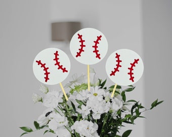 Baseball 1st Birthday Centerpieces/ Rookie Of The Year Party Decor/  Little Slugger Party Supplies/ Grand Slam/ All-Star/ Home Run Birthday