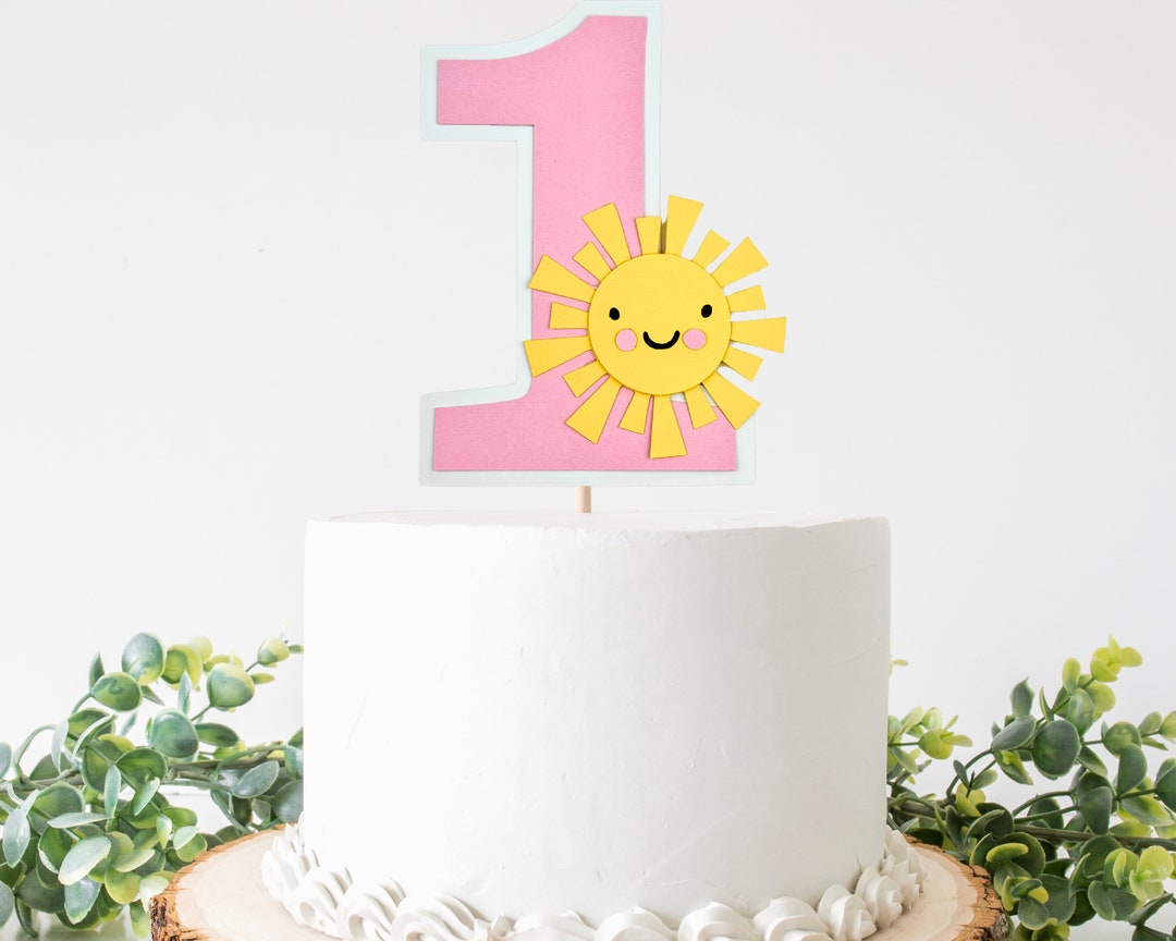 Roaring Good Time Topper per torta di primo compleanno in oro con palline bianche e dorate, decorazione per torta per festa di compleanno in oro Boho Sun First Birthday Party Decoration Supplies