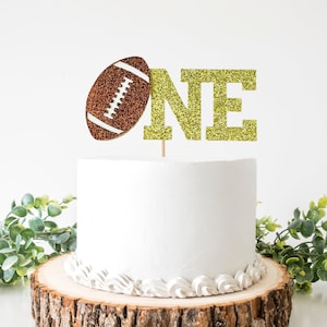 Piłka nożna Jedna ozdoba na tort, 1st Down Football Party, Football Smash Cake, Football Birthday, 1 ozdoba na tort