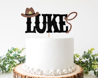 Cowboy Cake Topper/ Custom Cowboy Cake Topper/ Cowgirl Party/ Cowboy 1st Birthday/ My First Rodeo/ Rodeo/ Smash Cake/ 1 Topper