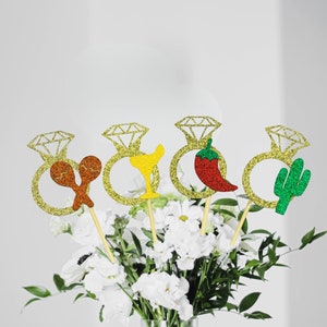 Final Fiesta Party Decor/ Cinco De Mayo Bachelorette Centerpieces/ Fiesta Engagement Party Supplies/ Cactus Bridal Shower/ Taco Bout Love