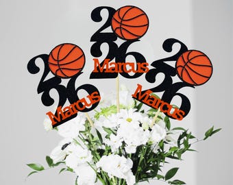 2026 Basketball Centerpieces/ Basketball Team Party Decorations/ College Graduation/ High School Basketball Team Celebration/ Class of 2026