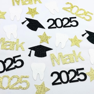 Abschlussfeier der Zahnärzte Schule Konfetti / Benutzerdefinierter Name Konfetti / Klasse von 2024 Party Dekor / Zahnhygieniker Scatter / Abschlussdekoration