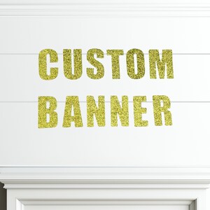 Estandarte personalizado / Estandarte de nombre / Estandarte personalizado / Estandarte de letras en bloque / Guirnalda personalizada / Estandarte de cumpleaños / Baby Shower / Estandarte de boda