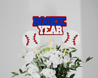 Baseball 1st Birthday Centerpieces/ Rookie Of The Year Party Decor/  Little Slugger Party Supplies/ Grand Slam/ All-Star/ Home Run Birthday