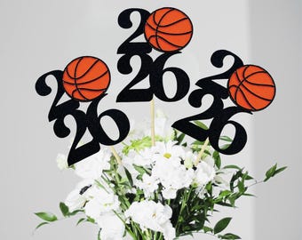 2026 Basketball Centerpieces/ Basketball Team Party Decorations/ College Graduation/ High School Basketball Team Celebration/ Class of 2026