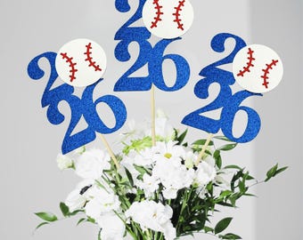 2026 Baseball Centerpieces/ Baseball Team Party Decorations/ College Graduation/ High School Baseball Team Celebration/ Class of 2026 Party