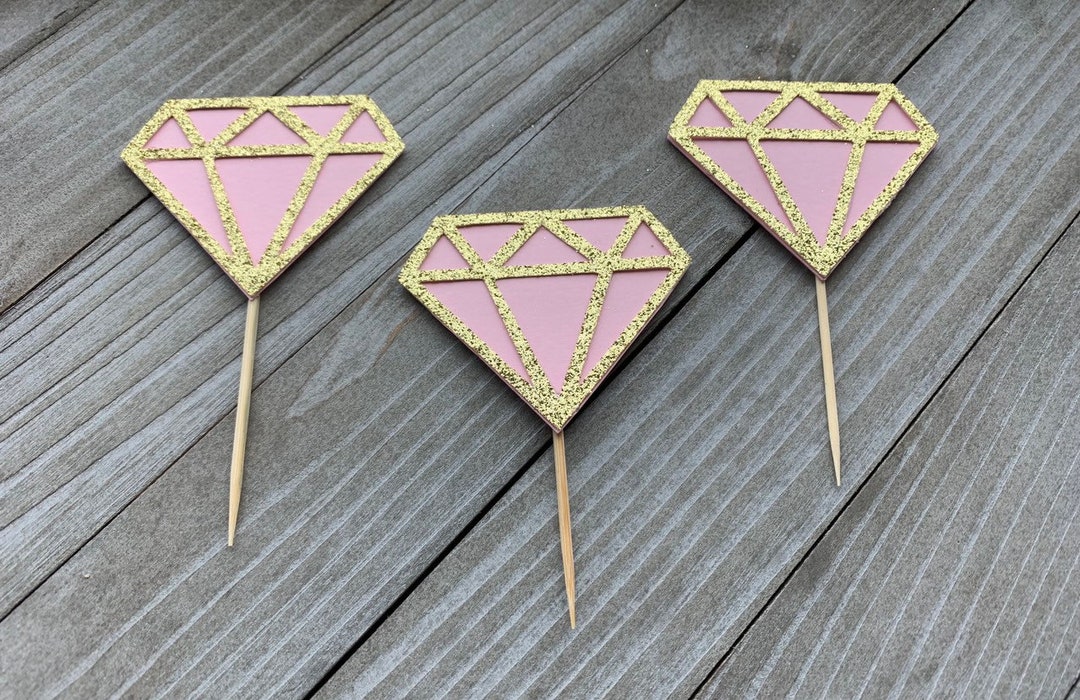 Diamond Cake Toppers Gold No. 9 main image 0