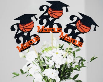 2026 Basketball Centerpieces/ Basketball Team Party Decorations/ College Graduation/ High School Basketball Team Celebration/ Class of 2026