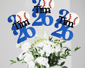 2026 Baseball Centerpieces/ Baseball Team Party Decorations/ College Graduation/ High School Baseball Team Celebration/ Class of 2026 Party
